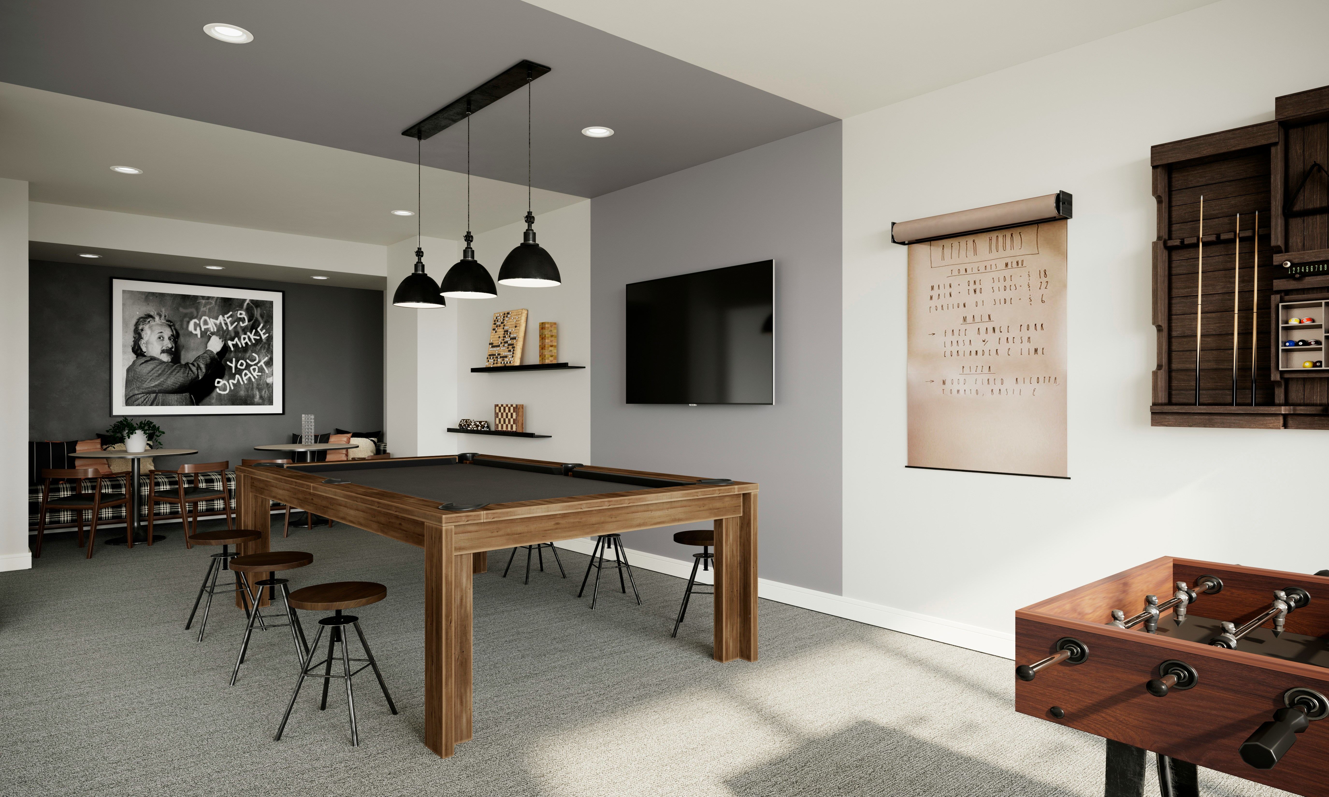 Custom Basement Game Room Design